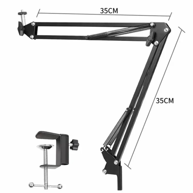 Flexible Arm Tripod For Phone Stand Table Folded Anchor Online Desktop Laptop Video Live Overhead Shot Photography