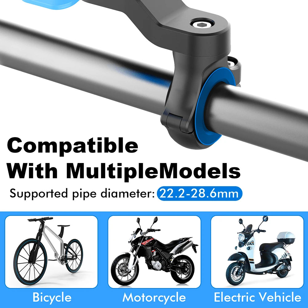 Motorcycle Bike Phone Holder Shock Absorber Phone Bracket Vibration Damper Self Lock Anti-shake MTB Handlebar Holder