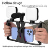 Handheld stabilizer rotating gimbal holder, mobile phone microphone holder, fill light, live streaming mobile phone frame