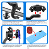 Motorcycle Bike Phone Holder Shock Absorber Phone Bracket Vibration Damper Self Lock Anti-shake MTB Handlebar Holder