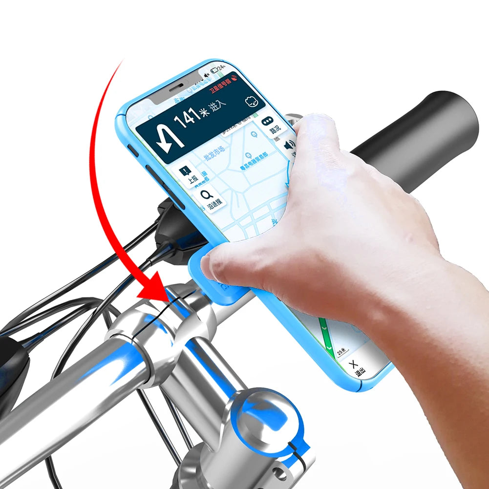 Motorcycle Bike Phone Holder Shock Absorber Phone Bracket Vibration Damper Self Lock Anti-shake MTB Handlebar Holder