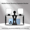 Handheld stabilizer rotating gimbal holder, mobile phone microphone holder, fill light, live streaming mobile phone frame