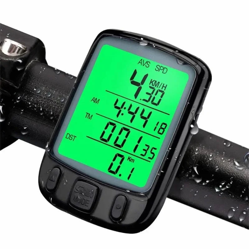 Bike Computer Waterproof Bicycle Wired Speedometer Odometer Stopwatch Lcd Riding Speedometer Display Bicycle Accessories